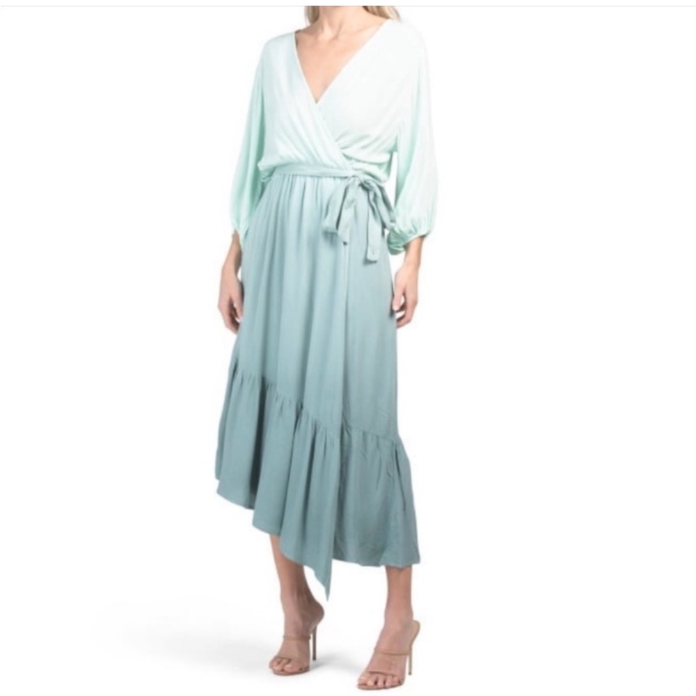 Young Fabulous and Broke Jillian Wrap Maxi Dress Ombré